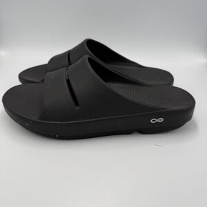 Oofos OOahh Sport Recovery Slides Black Mens 10 Womens 12 EU 43 Sandals